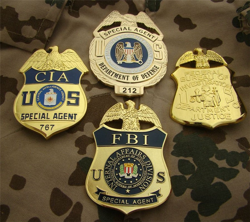 United States FBI Metal Badge Police Special Agent Officer Badges